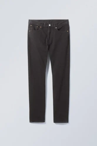 Easy Regular Straight Jeans – Almost Black – Black