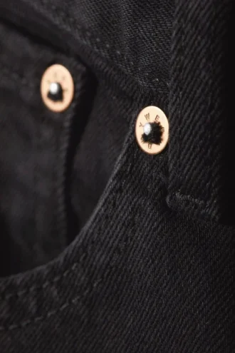 Easy Regular Straight Jeans – Almost Black – Black