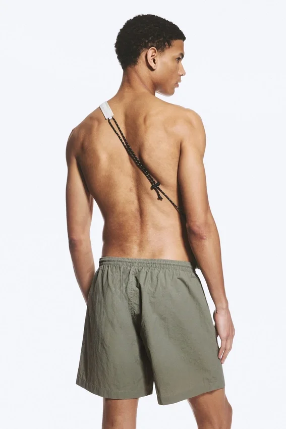 Ed Bleached Swim Shorts – Light Dusty Khaki Green Ed Bleached Swim Shorts – Light Dusty Khaki Green