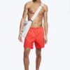 Ed Bleached Swim Shorts – Red Ed Bleached Swim Shorts – Red