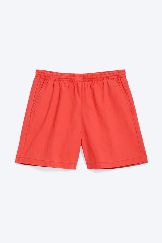 Ed Bleached Swim Shorts – Red Ed Bleached Swim Shorts – Red