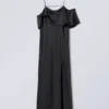Elia Long off Shoulder Dress – Dark Grey Elia Long off Shoulder Dress – Dark Grey