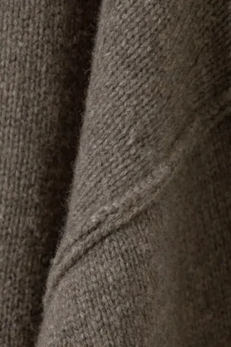 Eloise Oversized Wool Sweater – Dark Mole