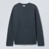Eloise Oversized Wool Sweater – Navy