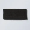 Elsa Ribbed Knit Headband – Black