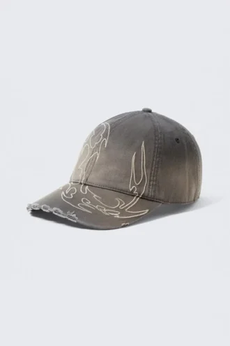 Embroidered Baseball Cap – Dark Grey Embroidered Baseball Cap – Dark Grey