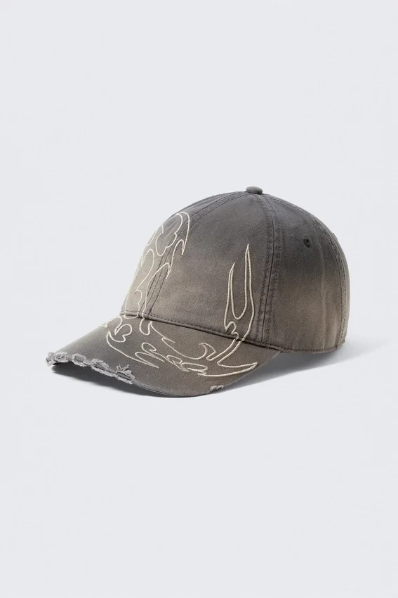 Embroidered Baseball Cap – Dark Grey Embroidered Baseball Cap – Dark Grey