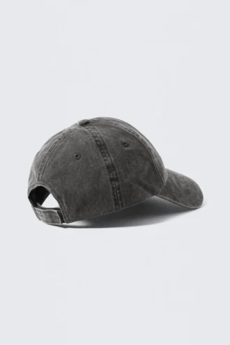 Embroidered Baseball Cap – Washed Black – Carpe Diem