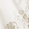 Embroidered Knee Length Cotton Shorts – White Embroidered Knee Length Cotton Shorts – White