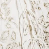 Embroidered Knee Length Cotton Skirt – White Embroidered Knee Length Cotton Skirt – White