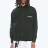 Embroidered Oversized Cotton Shirt – Dark Green Embroidered Oversized Cotton Shirt – Dark Green
