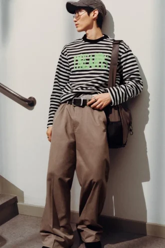 Emil Loose Fit Chino Trousers – Dusty Mole
