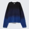 Faded Mohair-Blend Sweater – Black/Blue Fade