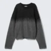 Faded Mohair-Blend Sweater – Black/Grey Fade Faded Mohair-Blend Sweater – Black/Grey Fade