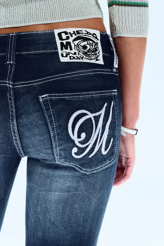 Fancy Booty Bei Low Rise Skinny Bootcut Jeans – Marble Blue – Dark Blue | Cheap Monday Gb Fancy Booty Bei Low Rise Skinny Bootcut Jeans – Marble Blue – Dark Blue | Cheap Monday Gb