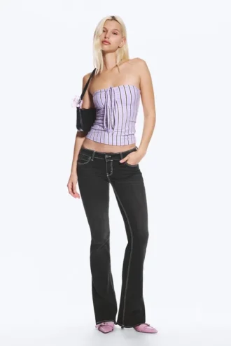 Fancy Booty Bei Low Rise Skinny Bootcut Jeans – Polly Black Print – Black | Cheap Monday Gb Fancy Booty Bei Low Rise Skinny Bootcut Jeans – Polly Black Print – Black | Cheap Monday Gb