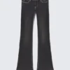 Fancy Booty Bei Low Rise Skinny Bootcut Jeans – Polly Black Print – Black | Cheap Monday Gb Fancy Booty Bei Low Rise Skinny Bootcut Jeans – Polly Black Print – Black | Cheap Monday Gb