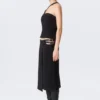 Faustina C Mid Rise Side-Buckle Pencil Skirt – Black Faustina C Mid Rise Side-Buckle Pencil Skirt – Black