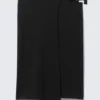 Faustina C Mid Rise Side-Buckle Pencil Skirt – Black Faustina C Mid Rise Side-Buckle Pencil Skirt – Black