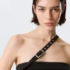 Faustina C One-Shoulder Buckle Suiting Top – Black Faustina C One-Shoulder Buckle Suiting Top – Black