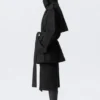Faustina C Oversized Double-Breasted Trench Coat – Black Faustina C Oversized Double-Breasted Trench Coat – Black