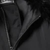 Faux Fur Collar Bomber Jacket – Dark Grey Faux Fur Collar Bomber Jacket – Dark Grey