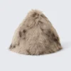 Faux Fur Cone Hat – Beige Faux Fur Cone Hat – Beige