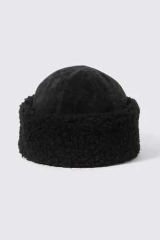 Faux Fur Hat – Black