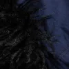 Faux Fur Hooded Scarf – Dark Blue Faux Fur Hooded Scarf – Dark Blue