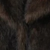 Faux Fur Jacket – Dark Brown Faux Fur Jacket – Dark Brown