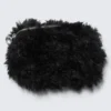 Faux Fur Medium Zip Purse – Black Faux Fur Medium Zip Purse – Black