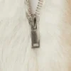 Faux Fur Zip Jacket – Off-White Faux Fur Zip Jacket – Off-White