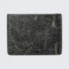 Faux Leather Card Holder – Cracked Black Faux Leather Card Holder – Cracked Black