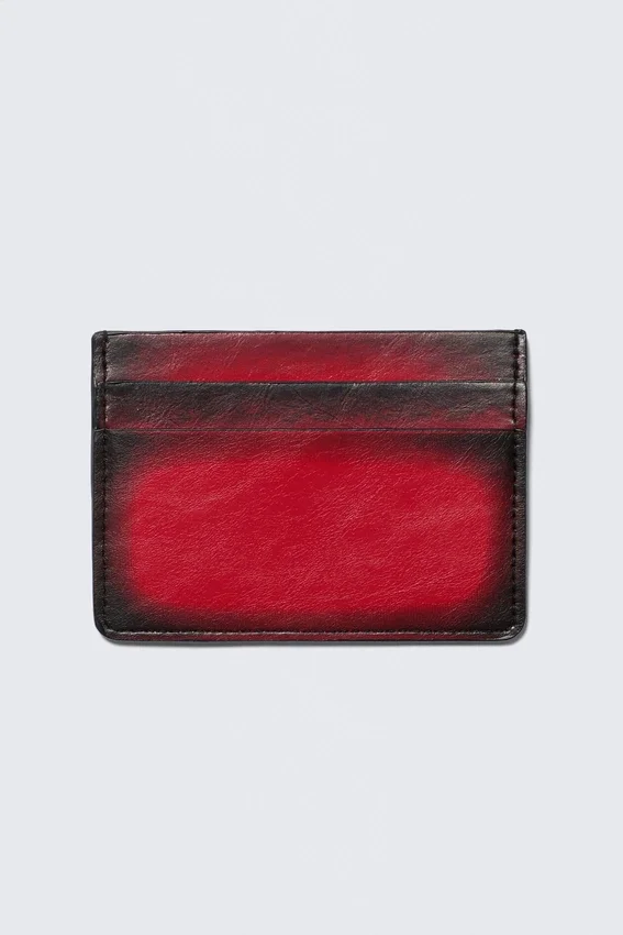 Faux Leather Card Holder – Red Faux Leather Card Holder – Red