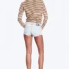 Fine Knitted Cotton Cardigan – Brown Stripe Fine Knitted Cotton Cardigan – Brown Stripe