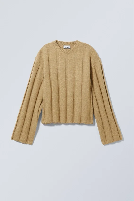 Fiona Rib Sweater – Beige Fiona Rib Sweater – Beige