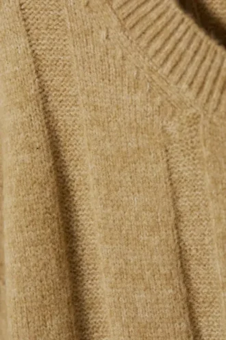 Fiona Rib Sweater – Beige
