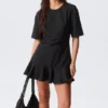 Fit-And-Flare Mini Dress – Black Fit-And-Flare Mini Dress – Black
