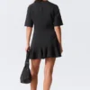 Fit-And-Flare Mini Dress – Black Fit-And-Flare Mini Dress – Black