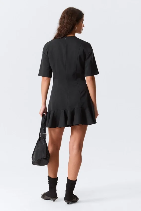 Fit-And-Flare Mini Dress – Black Fit-And-Flare Mini Dress – Black