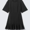Fit-And-Flare Mini Dress – Black Fit-And-Flare Mini Dress – Black