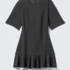 Fit-And-Flare Mini Dress – Dark Grey Fit-And-Flare Mini Dress – Dark Grey