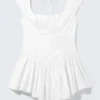 Fit and Flare Mini Dress – White White Fit and Flare Mini Dress – White White