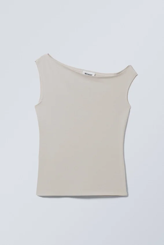 Fitted Asymmetric Top – Light Dusty Mole Fitted Asymmetric Top – Light Dusty Mole