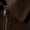 Fitted Corduroy Zip-Up Jacket – Brown Corduroy Fitted Corduroy Zip-Up Jacket – Brown Corduroy
