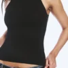Fitted Cotton Jersey Tank Top – Black Fitted Cotton Jersey Tank Top – Black