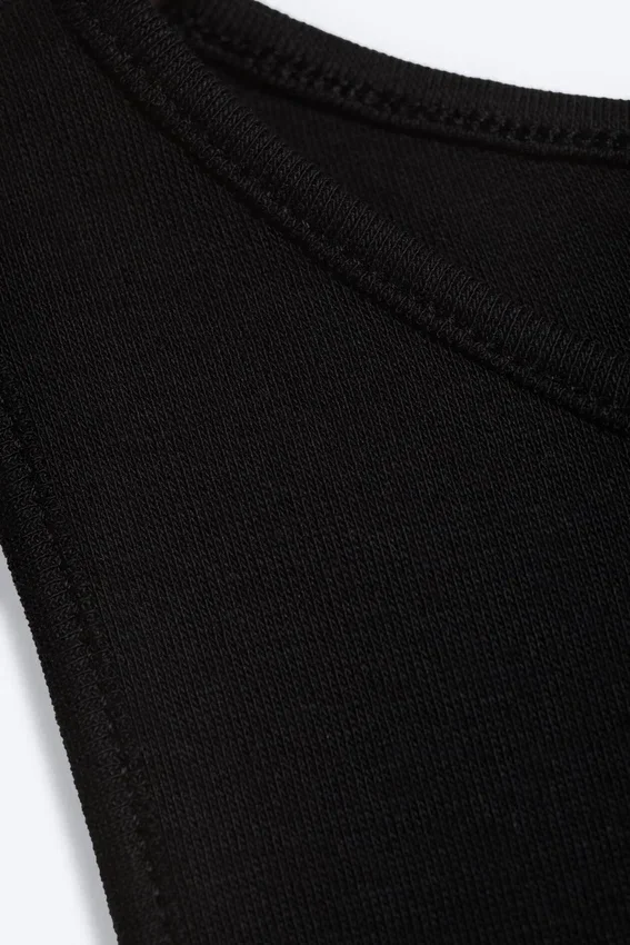Fitted Cotton Jersey Tank Top – Black Fitted Cotton Jersey Tank Top – Black