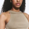 Fitted Cotton Jersey Tank Top – Light Mole Fitted Cotton Jersey Tank Top – Light Mole
