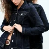 Fitted Denim Jacket – Blue Rinse – Dark Blue Fitted Denim Jacket – Blue Rinse – Dark Blue