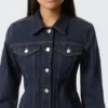 Fitted Denim Jacket – Blue Rinse – Dark Blue Fitted Denim Jacket – Blue Rinse – Dark Blue